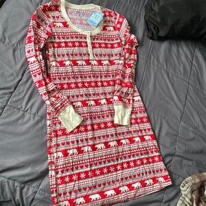 Hatley Little Blue House Women Nightgown/Sleep Shirt/Pyjamas (Winter/Christmas)